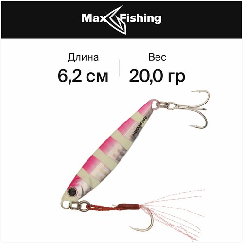 фото Блесна колеблющаяся major craft jigpara standard 20гр #026 zebra pink