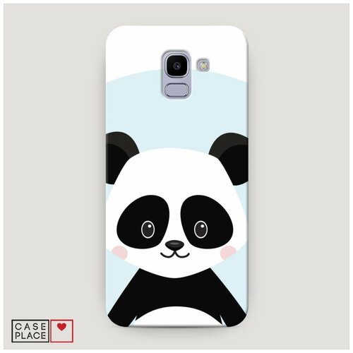 фото Чехол пластиковый samsung galaxy j6 2018 розовощекая панда case place