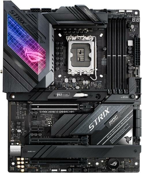 Материнская плата ASUS ROG STRIX Z690-E GAMING WIFI Socket 1700 Z690 4xDDR5 2xPCI-E 16x 1xPCI-E 1x 6xSATA III ATX Retail (90MB18J0-M0EAY0)