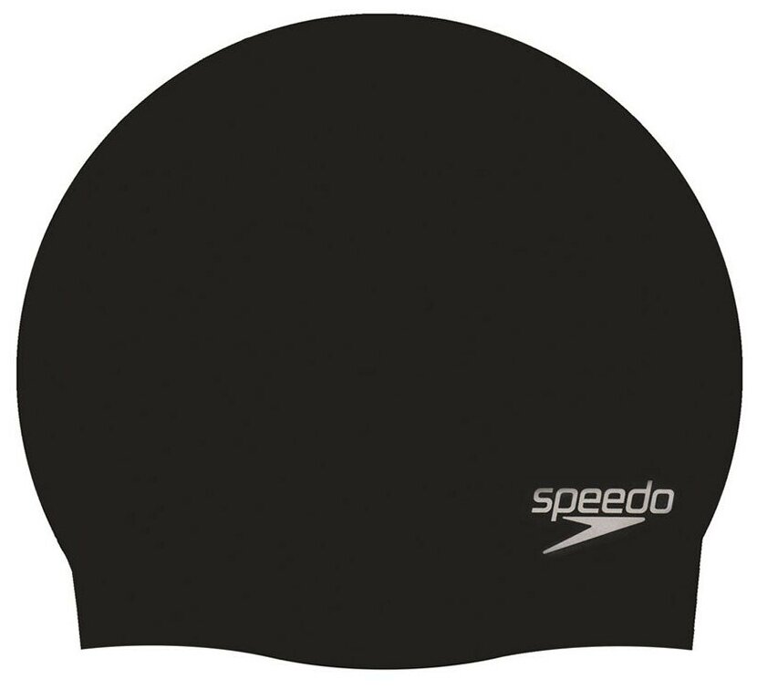 Шапочка для плавания "SPEEDO Plain Molded Silicone Cap", арт.8-709849097, черный