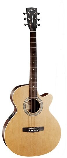 SFX-ME-OP SFX Series Электро-акустическая гитара, с вырезом, цвет натуральный, Cort