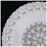 Towa Скатерть Towa «Ажурная» Dia Rose, круг 152 см, цвет белый - изображение