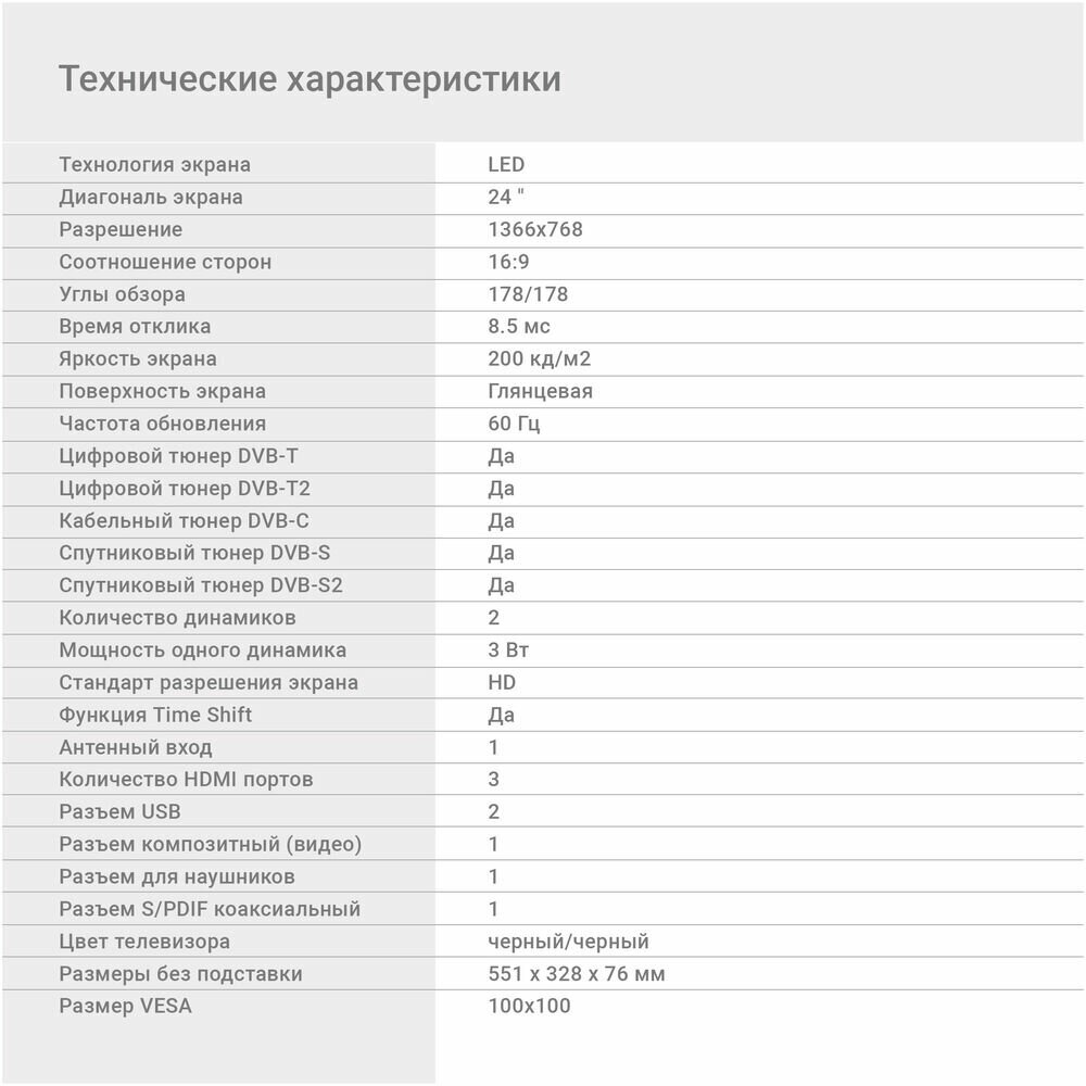 DIGMA DM-LED24MBB21 HD - фотография № 4