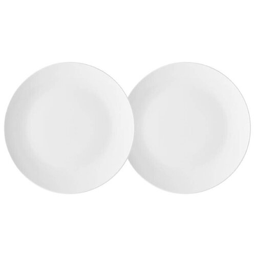 фото Набор 2 тарелки обеденных белая коллекция (maxwell&williams) maxwell&amp;williams