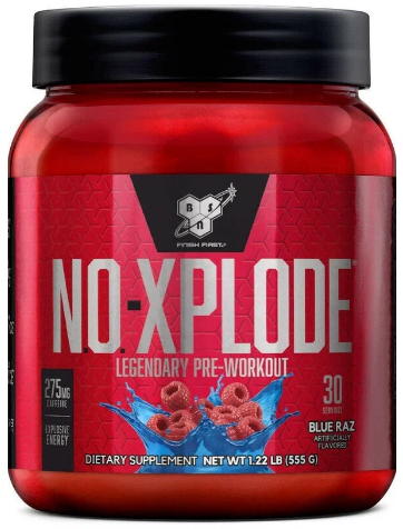 BSN N. O.-Xplode New Formula 3.3 555 гр 1.22lb (BSN) Голубая малина