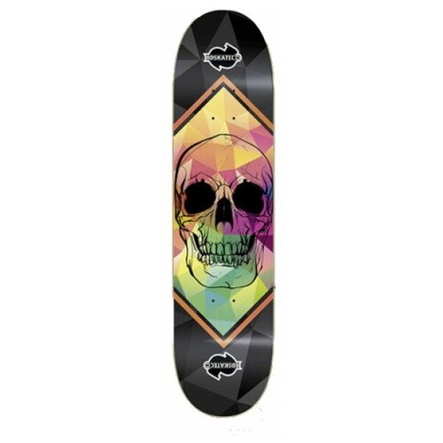 фото Дека для скейтборда bd skateco skull black 8x31.75 bd skate co