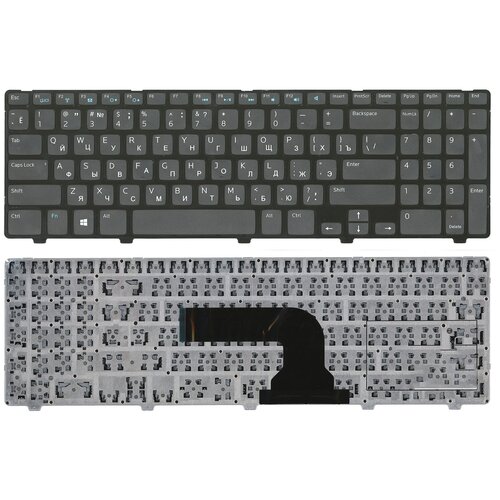 Клавиатура для ноутбука Dell Inspiron 15-3521, 15R-5521 черная клавиатура keyboard для ноутбука dell inspiron 15 3521 nsk la00r