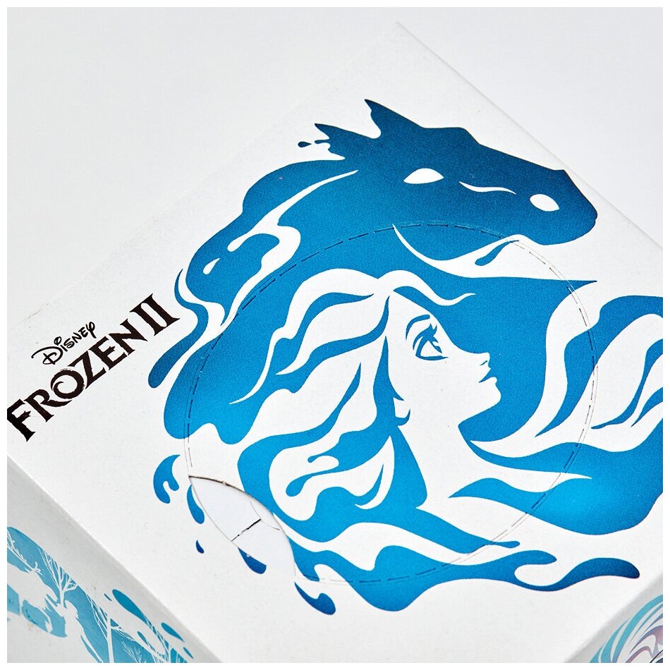 Салфетки бумажные выдергушки "Frozen" с рисунком "Ледяной Конь" 3 слоя, 56 шт, World Cart - фотография № 6