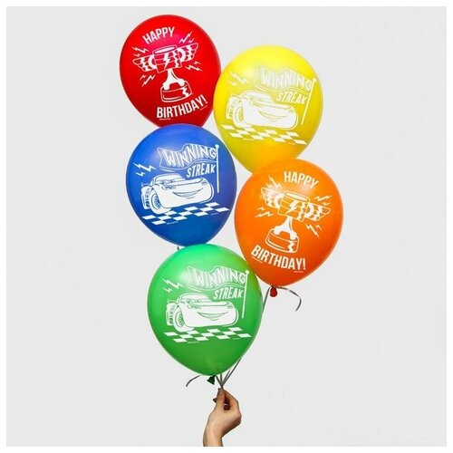 фото Воздушные шары, набор "тачки, happy birthday", disney