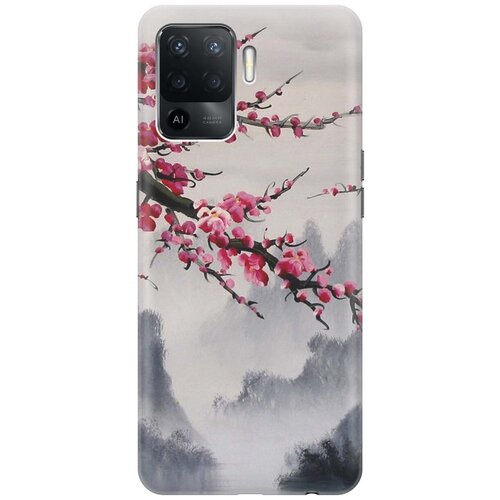 фото Re:pa чехол - накладка artcolor для oppo reno5 lite с принтом "сакура"