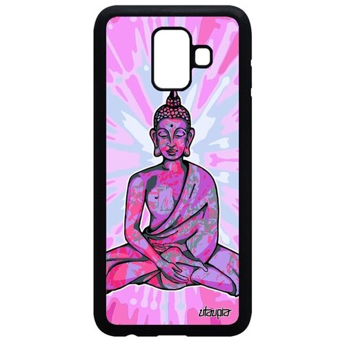 фото Противоударный чехол на телефон // galaxy a6 2018 // "будда" тибет стиль, utaupia, розовый