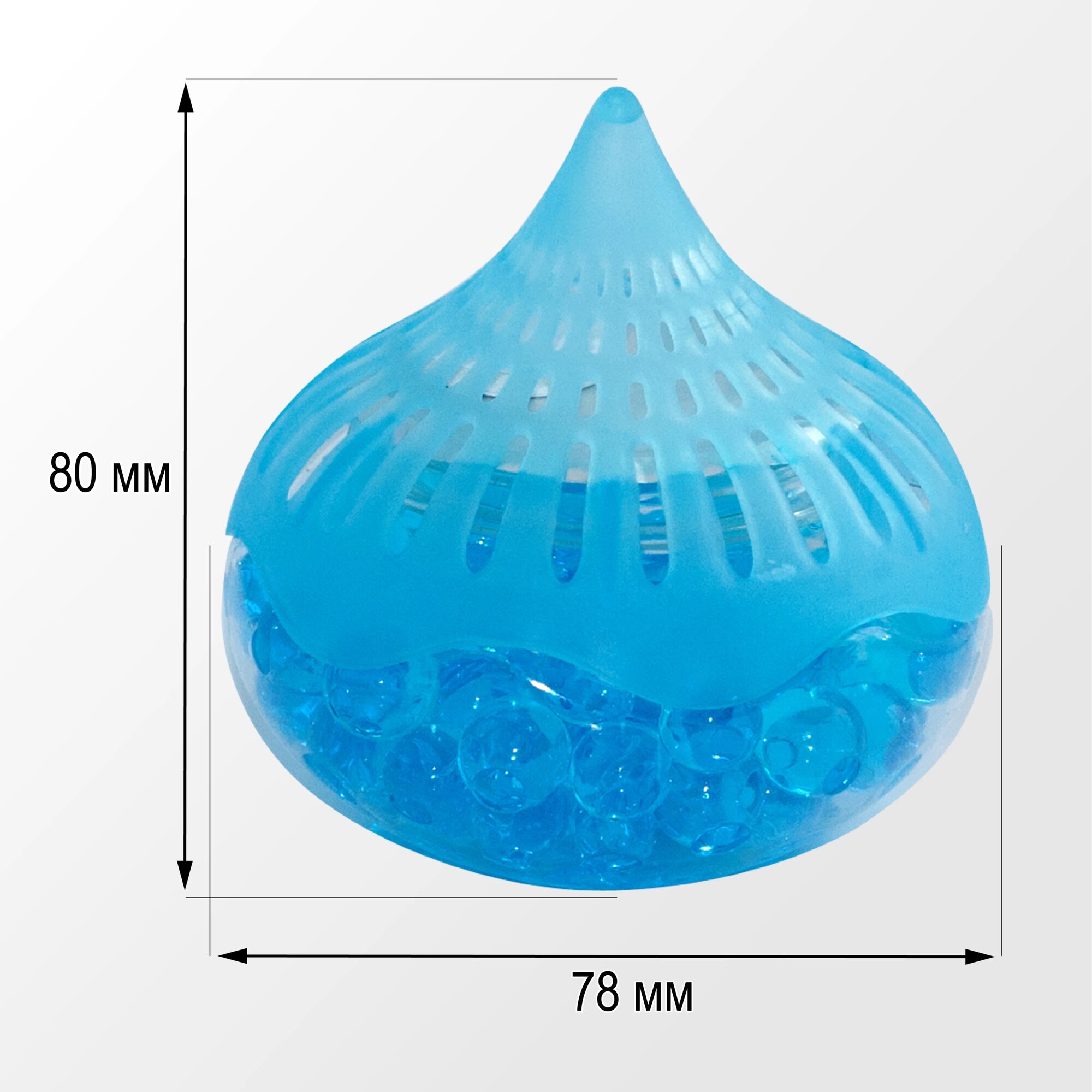 Поглотитель запаха для холодильника Topperr 3109 голубой ЛЕД гелевый