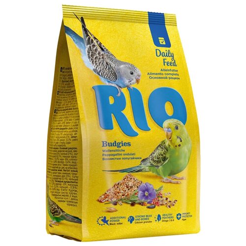 RIO BUDGIES корм для волнистых попугаев (500 гр х 10 шт) rio budgies корм для волнистых попугаев в период линьки 500 гр х 2 шт