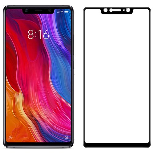 3D/5D защитное стекло MyPads для Xaomi 8th Anniversary Edition / Xiaomi Mi 8/ Mi 8 Explorer Edition с закругленными изогнутыми краями которое пол. чехол задняя панель накладка бампер mypads прикольный ананас с лицом для xiaomi mi 8 8th anniversary edition противоударный