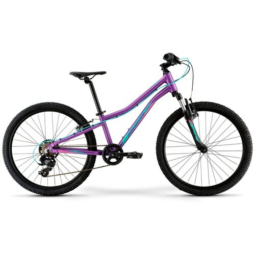 Подростковый велосипед Merida Matts J.24 Eco (2022) 24 Фиолетово-бирюзовый (130-150 см)