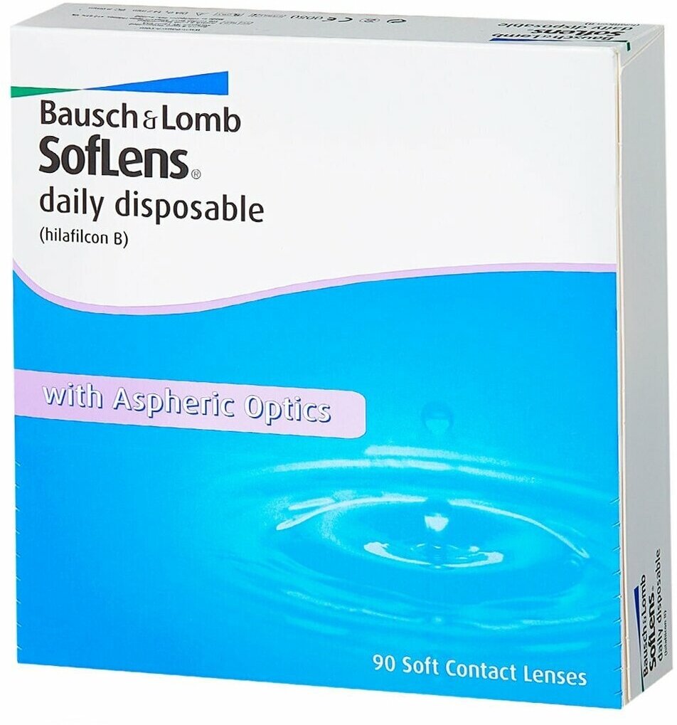 Контактные линзы Bausch & Lomb Soflens Daily Disposable, 90 шт., R 8,6, D -3,25