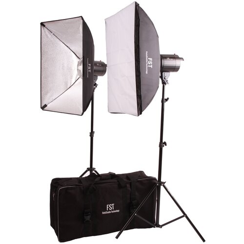 Комплект импульсного света FST F-300 Softbox Kit + радиосинхронизатор FST VC-604DC в подарок!