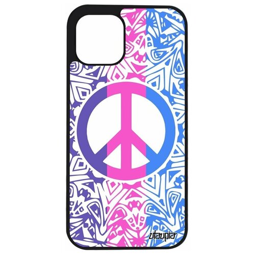 фото Чехол на смартфон apple iphone 12 pro, "peace and love" символ стрит- арт utaupia