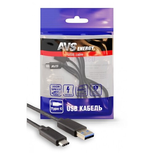 Кабель Avs Type C (1м Usb 2.0) Tc-31 AVS арт. A78883S кабель для зарядки type c usb 1м черный