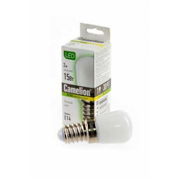 фото Лампа светодиодная Т26 Camelion 220В 2Вт (15Вт) Е14 4500К нейтральный белый арт.13154