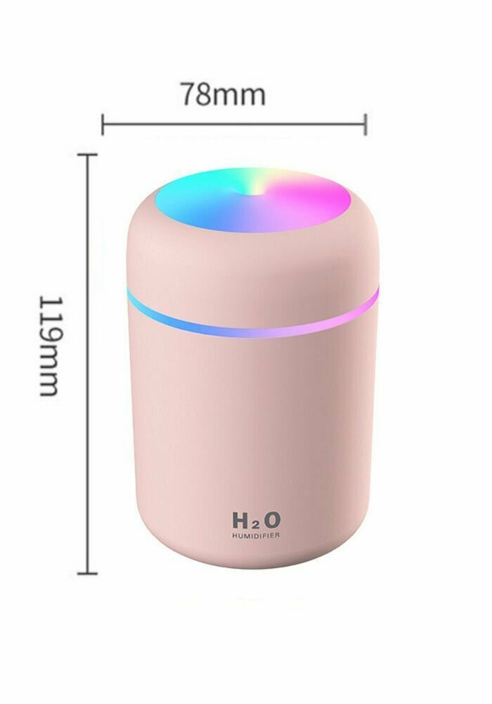 Увлажнитель воздуха H2O Humidifier увлажнитель ультразвуковой, Розовый - фотография № 5
