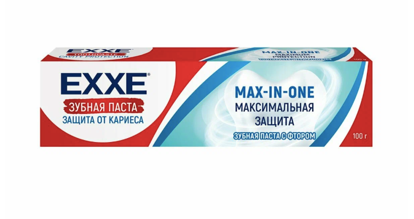 Зубная паста EXXE Максимальная защита от кариеса Max-in-one, 100 г