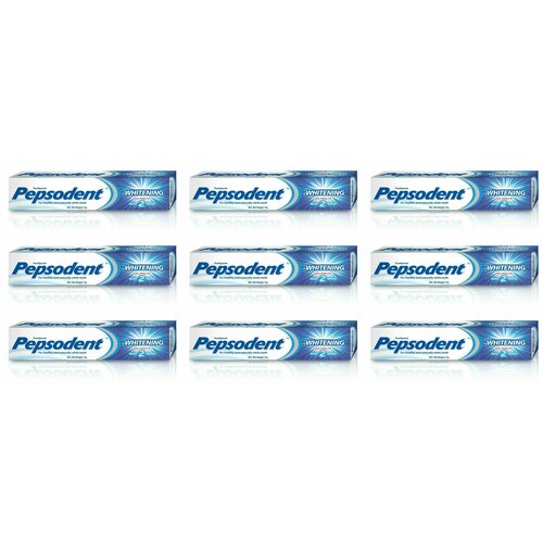 PEPSODENT Зубная паста Complite 8 Whitening, Комплекс 8 Отбеливание, 75 г - 9 штук