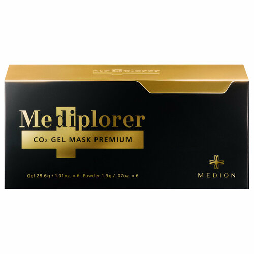 Премиальная гелевая маска Mediplorer CO2 Gel Mask Premium, гель 28 г х 6 шт, порошок 1.9 г х 6 шт.