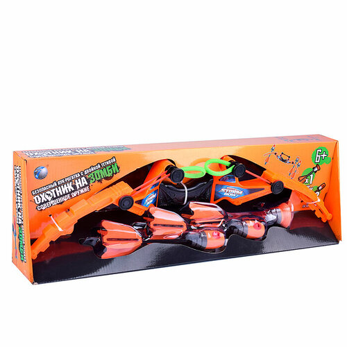 Лук со стрелами AX1020 в коробке 1toy street battle игр набор в компл 2 стрелы метательные с присоской и 2 щита мишени