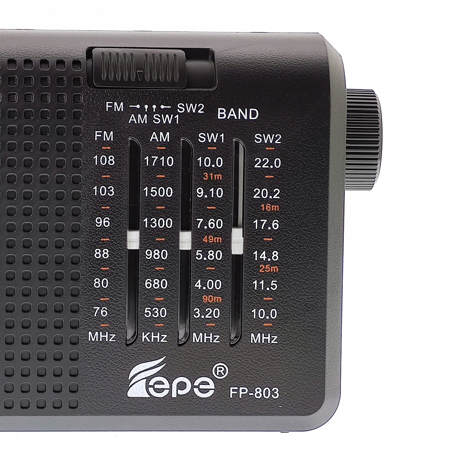 Радио на аккумуляторе AUX FP-803черный Fepe