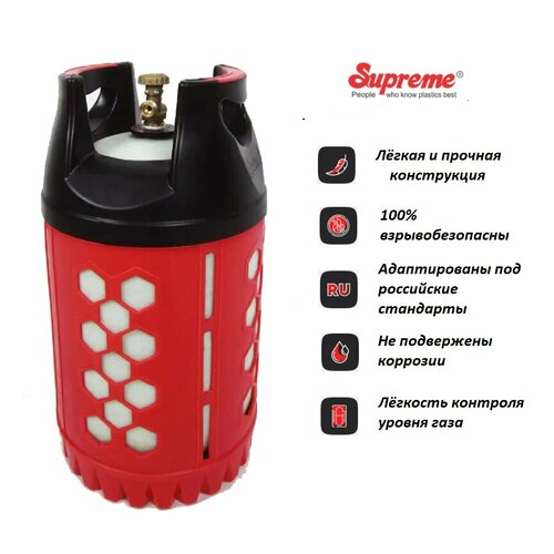 Бытовой композитный газовый баллон Supreme 245 л вентиль СНГ SHELL 19500₽