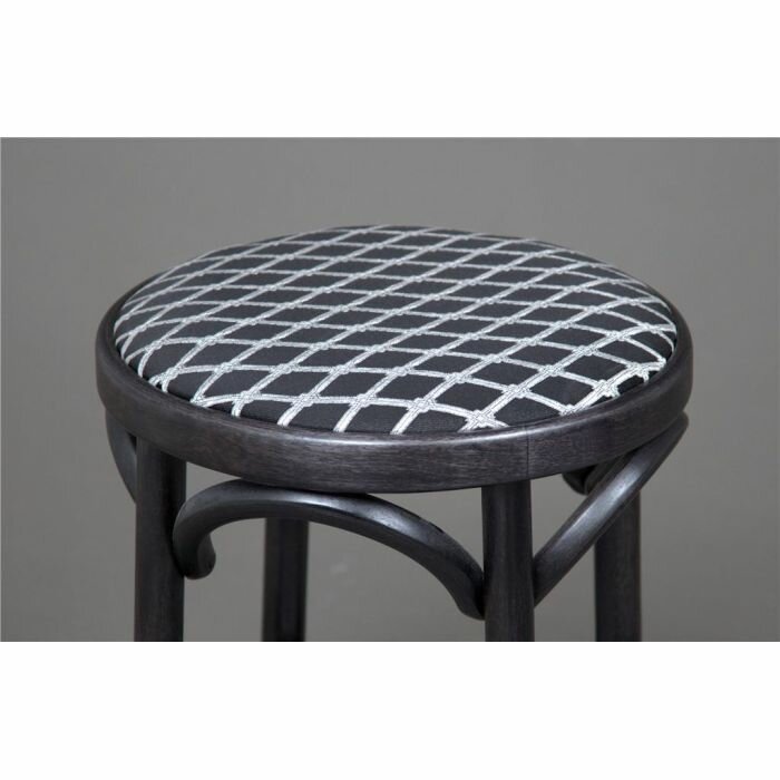 Табурет Венский мягкий (венге, ткань 5 black) — фото 1