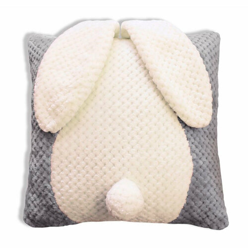 Подушка игрушка декоративная заяц и котик 40х40 велсофт Гранд Стиль 729₽