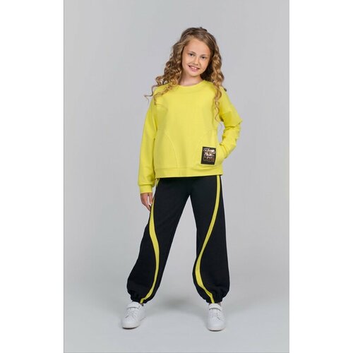Комплект одежды , размер 134, желтый, черный