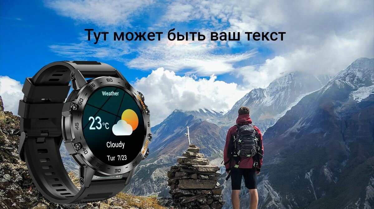 Смарт часы мужские ударопрочные спортивные Lemfo K52 / Bluetooth Smart Watch с пульсометром, шагомером, счетчиком калорий — фото 11