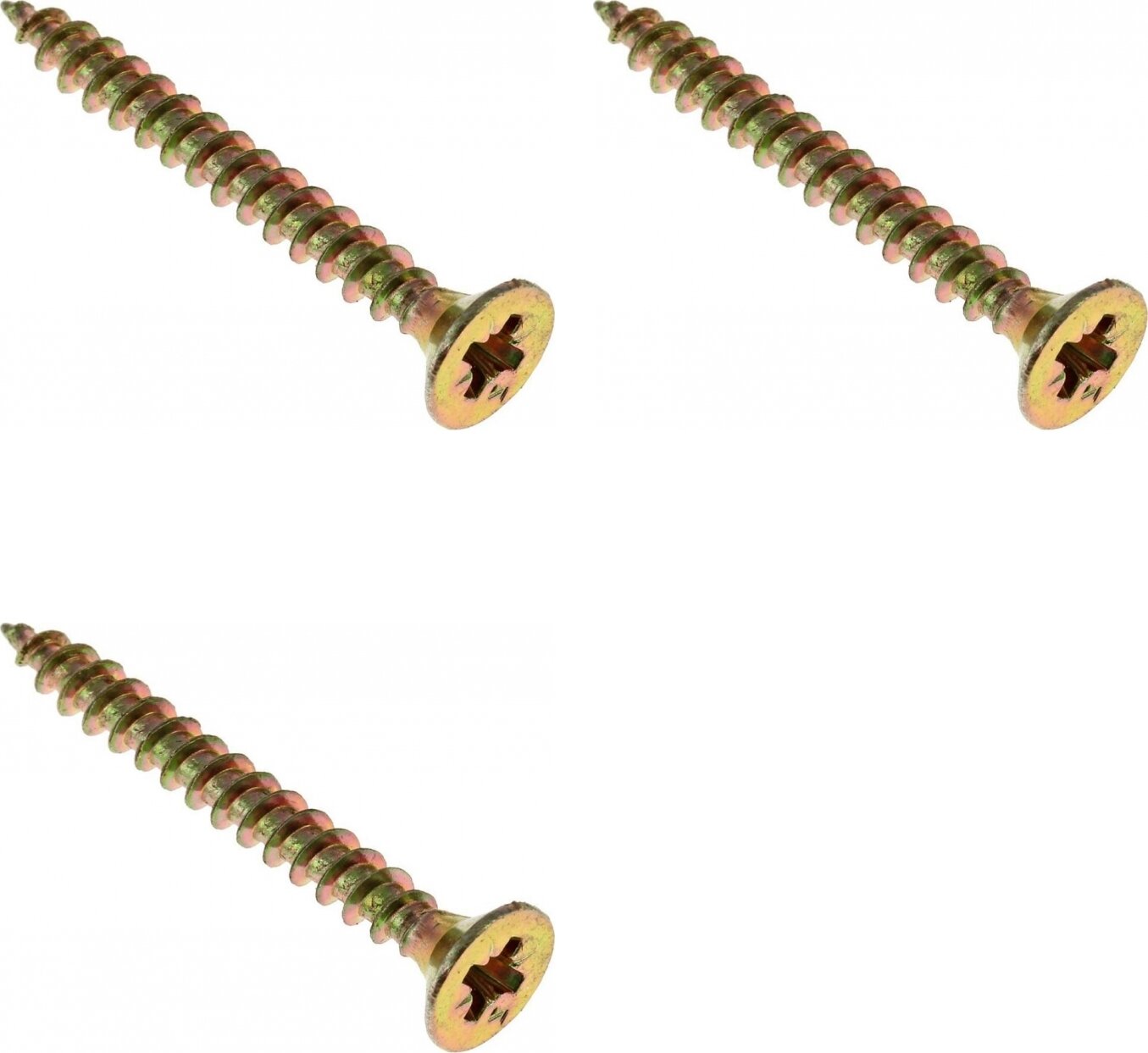 фото Саморез универсальный Tech-Krep 4.0x40 потайной частая резьба (15 шт.) (комплект из 3 уп.)