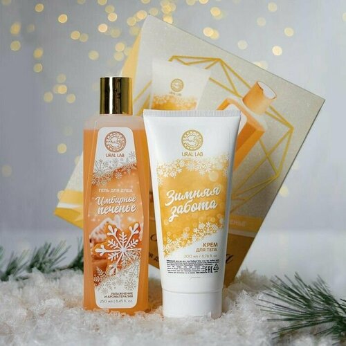Набор гель для душа имбирное печенье 250 мл и крем тела 200 мл 1576₽