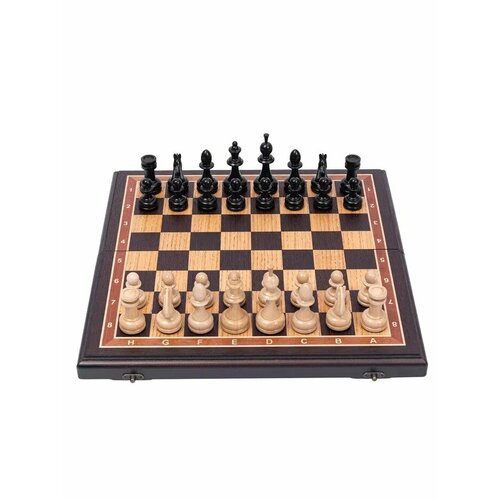 Шахматы черное дерево, бук Премиум шахматы завоеватель премиум