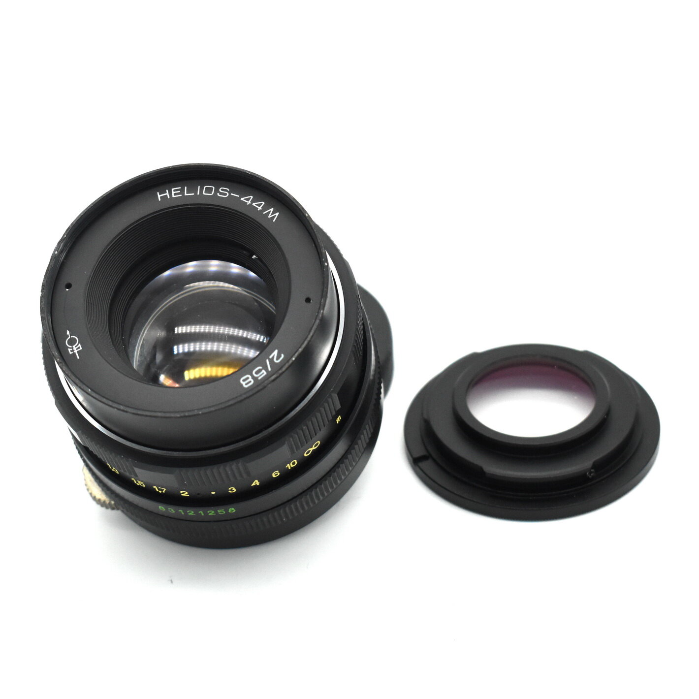 Светосильный мануальный объектив Гелиос-44М 2/58 для Nikon F с фокусировкой на бесконечность.