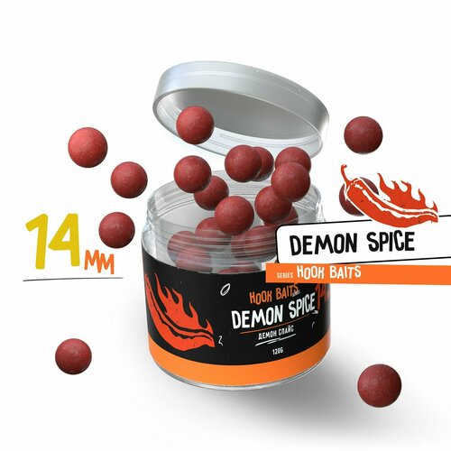 фото Бойлы насадочные carptoday baits demon spice (острые специи) (14 мм), бойлы рыболовные, карповая рыбалка, прикормка для рыб