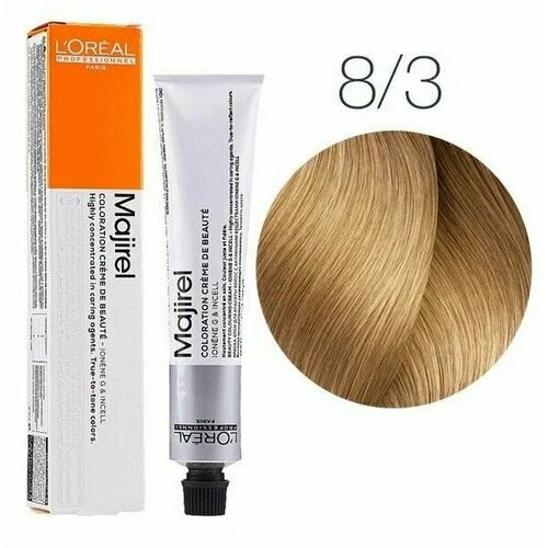 L'Oréal Professionnel Majirel 8.3 Краска для волос, Светлый блондин золотистый, 100 мл.