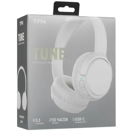 Наушники накладные Bluetooth TFN Tune White (TFN-HS-BT300WH)