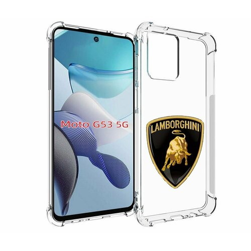 Чехол MyPads lamborghini-ламборгини-2 для Motorola Moto G53 задняя-панель-накладка-бампер