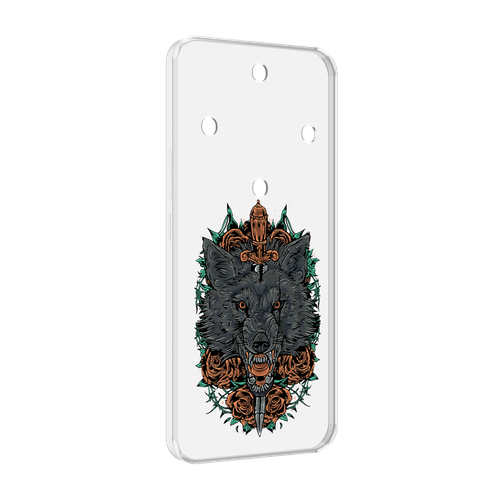 Чехол MyPads красивый злой волк для Honor Magic 5 Lite / Honor X9a задняя-панель-накладка-бампер