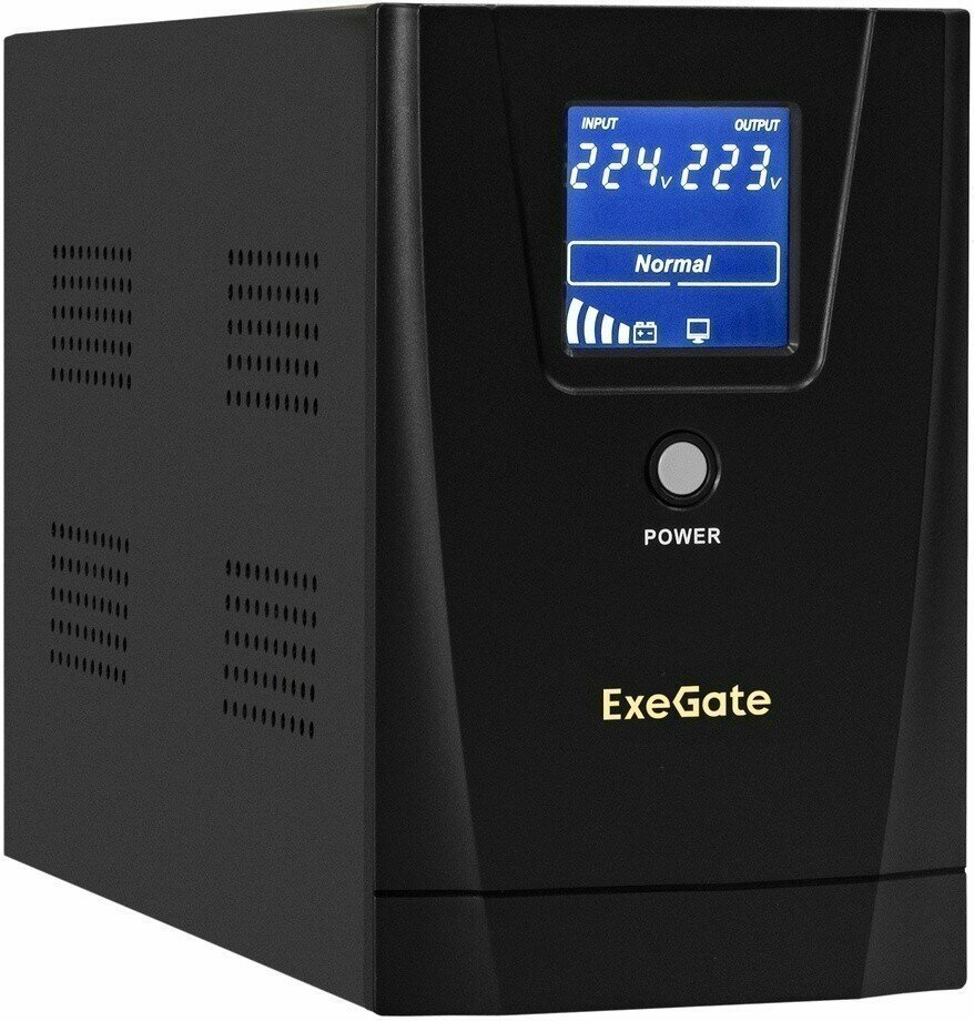ИБП ExeGate SpecialPro Smart LLB-2200. LCD. AVR.1SH.2C13. RJ. USB (EX292633RUS)