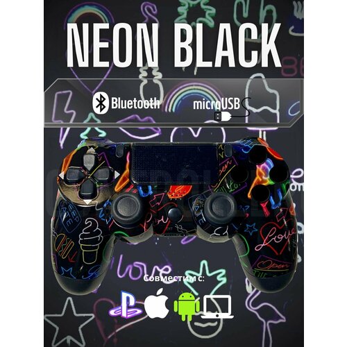 Джойстик Геймпад для игровой приставки смартфона ПК Неон черный 179000₽