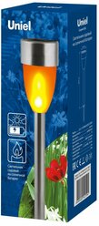 Светильник садовый на солнечной батарее «Металлический факел». 10 светодов. USL-S-187/MM360 Uniel