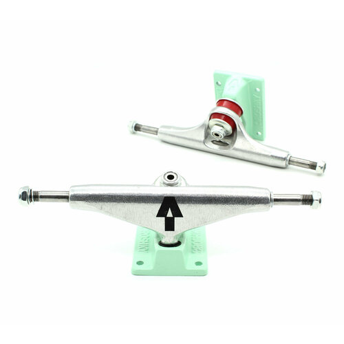 фото Комплект подвесок droshky truck light logo green & silver 5.25 для скейтборда
