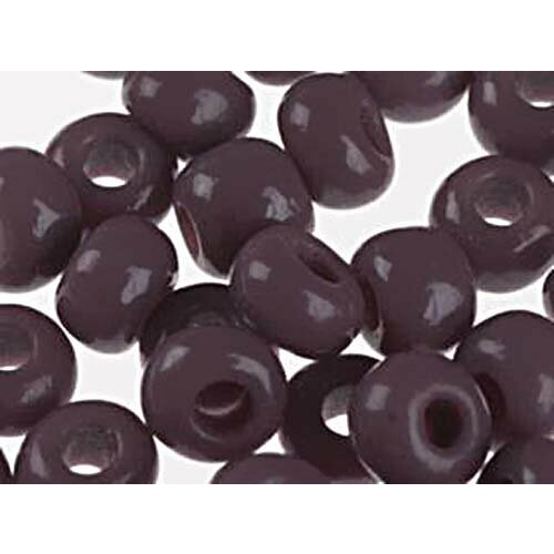 Бисер Preciosa 23040 Непрозрачный темно-лиловый 100 23 мм 5 г цена за 2 уп 328₽