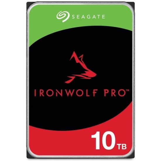Жесткий диск 3.5" Seagate IronWolf Pro 10 ТБ, SATA III, 256 Mb, 7200 rpm (ST10000NT001)